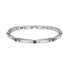 Bracciale MORELLATO uomo Motown acciaio / pietre blu