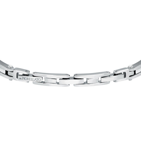 Bracciale MORELLATO uomo Motown acciaio / pietre blu
