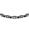 Bracciale MORELLATO uomo Motown acciaio / pietre nere