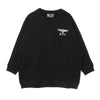 BOY LONDON Felpa Girocollo Donna Vintage Eagle Sweatshirt Washed Black da donna