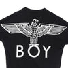 BOY LONDON Felpa Girocollo Donna Vintage Eagle Sweatshirt Washed Black da donna