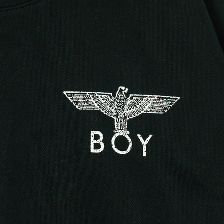 BOY LONDON Felpa Girocollo Donna Vintage Eagle Sweatshirt Washed Black da donna