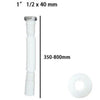 Canotto Tubo Scarico Flessibile Estensibile Con Testa Metallo 1 1/2 40 Mm 59951