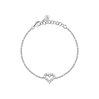 Bracciale MORELLATO donna Tesori argento 925 - cuore bianco