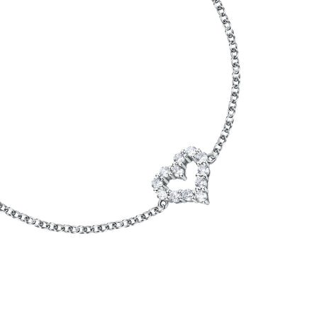 Bracciale MORELLATO donna Tesori argento 925 - cuore bianco