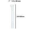 Canotto Tubo Scarico Flessibile Estensibile Con Testa Plastica 1 1/2 40mm 59953
