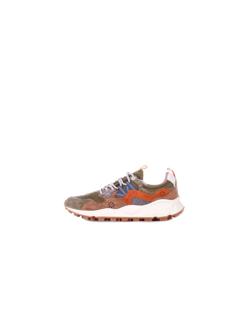 Flower Mountain Sneakers Marrone verde da uomo