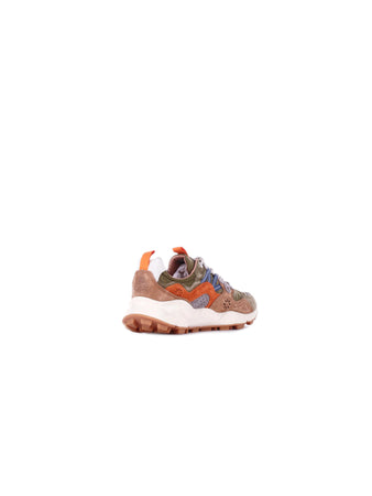 Flower Mountain Sneakers Marrone verde da uomo