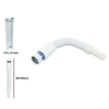Canotto Tubo Di Scarico Flessibile Estensibile Lavabo Lavello 1/4 X 32 Mm 10077