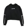 DOLLY NOIRE Felpa Leggera Cappuccio Corta Donna Globe Crop Hoodie Black da donna