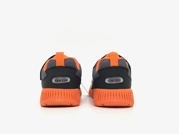 GEOX Sneaker bambino J SVETH B. A black/orange