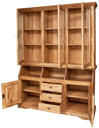 Biscottini Libreria Country Biscottini massello tiglio finitura naturale 172x50x226 Italia
