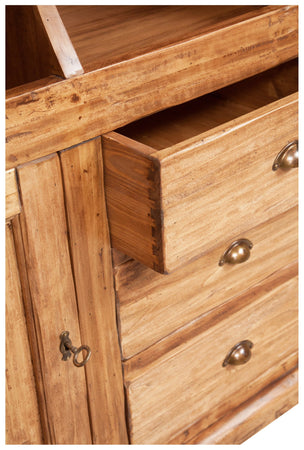 Biscottini Libreria Country Biscottini massello tiglio finitura naturale 172x50x226 Italia