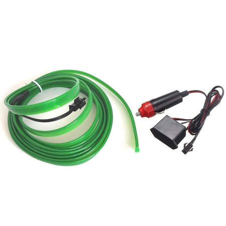 Striscia Strip Led Per Interni Auto A 12v Fibra Ottica Luce Decorativa Atmosfera