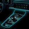Striscia Strip Led Per Interni Auto A 12v Fibra Ottica Luce Decorativa Atmosfera