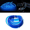 Striscia Strip Led Per Interni Auto A 12v Fibra Ottica Luce Decorativa Atmosfera