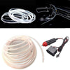 Striscia Strip Led Per Interni Auto A 12v Fibra Ottica Luce Decorativa Atmosfera