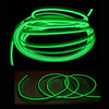 Striscia Strip Led Per Interni Auto A 12v Fibra Ottica Luce Decorativa Atmosfera
