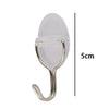 Set 3pz Ganci Appendini Adesivi Parete Casa Cucina Bagno Attaccapanni Ovale 87010
