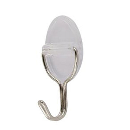 Set 3pz Ganci Appendini Adesivi Parete Casa Cucina Bagno Attaccapanni Ovale 87010