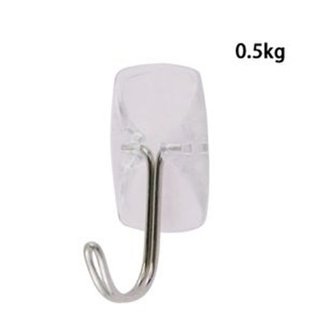 Set 6 Pz Ganci Appendini Adesivi Trasparenti Da Parete Casa Attaccapanni 87015