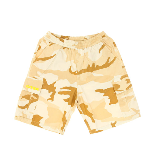 IUTER Pantalone Corto Uomo Cargo Camo Short Beige da uomo