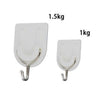 Set 5pz Gancio Attaccapanni Adesivo Bianco Parete Legno Porte Fashion Hook 59671