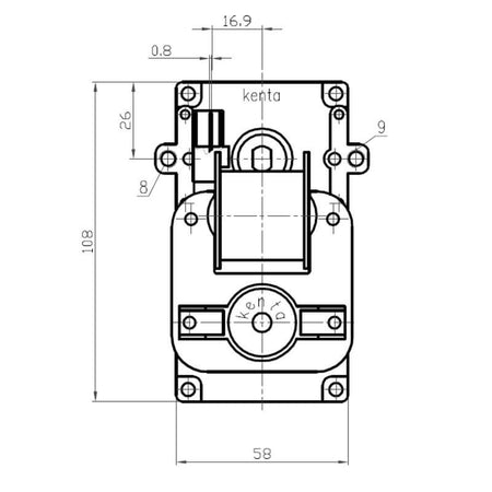 Motoriduttore Kenta K9117250 stufe a pellet 14702058