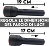 Torcia A Led Professionale Ricaricabile Potente Luce Zoom Fino A 500mt Powerbank