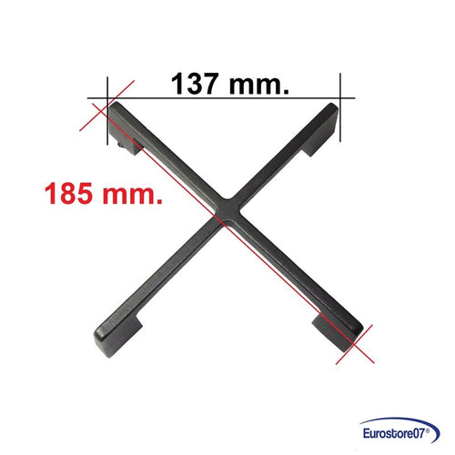 GRIGLIA IN GHISA CUCINA A GAS DE LONGHI / ELBA Alta 40 mm. 185 x 185 - 85201