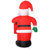 Gonfiabile Babbo Natale 174cm con LED per Esterno e Interno Natalizio Impermeabile