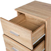 Cassettiera 5 Cassetti Multiuso Settimino Moderno Salvaspazio in Legno Mdf 108cm Quercia