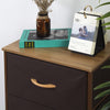 Mobile Cassettiera 3 Cassetti Metallo Legno e Tessuto 46x30 H 75cm Casa Ufficio