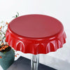 Set 2 Sgabelli Bar Cucina Girevoli Design Tappo Bottiglia Regolabili Rosso Cromati