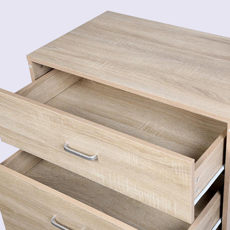 Cassettiera 5 Cassetti Multiuso Settimino Moderno Salvaspazio in Legno Mdf 68x40H100cm