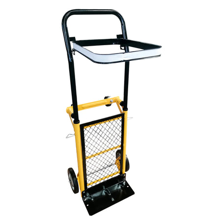 Carrello Portapacchi Pieghevole in Acciaio con Piattaforma Multifunzione 120kg