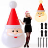 Gonfiabile di Babbo Natale XXL Decorazione Natalizia Luminosa da Esterno 250 cm
