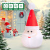 Gonfiabile di Babbo Natale XXL Decorazione Natalizia Luminosa da Esterno 250 cm