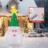 Gonfiabile di Babbo Natale XXL Decorazione LED Natalizia Addobbo Esterno 250 cm
