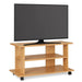Mobile TV in Legno MDF con Ruote e 2 Ripiani Porta Televisore Moderno 80x40x45 cm Quercia