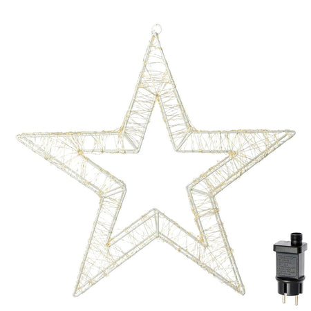 Stella Luminosa di Natale 3D a LED luce calda Larghezza 38 cm - 960 Luci