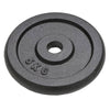 Set Di 4 Dischi Per Pesi Manubri Da 5 Kg In Ghisa Bilanciere F 30mm Colore Nero
