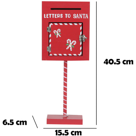 Cassetta Postale Per Letterina di Babbo Natale in Metallo Buca Lettere Natalizia