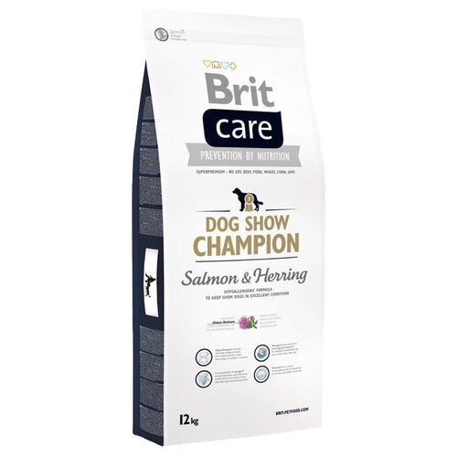 Brit Care crocchette Dog Show Champion salmone e acciuga 12 kg