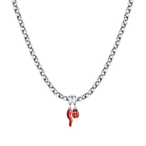 Collana MORELLATO donna Drops acciaio / porta fortuna