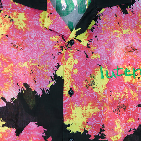 IUTER Camicia Manica Corta Uomo Brush Know Better Cuban Shirt Black da uomo