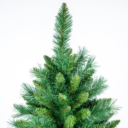 Albero di Natale Verde Canberra 210 cm Foltissimo con 1256 Punte Rami Innesto