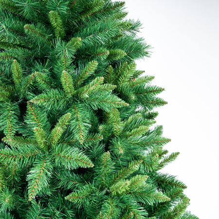 Albero di Natale Verde Canberra 210 cm Foltissimo con 1256 Punte Rami Innesto