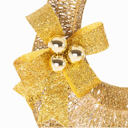 Renna Natalizia con Slitta Luminosa per Esterno 8 Funzioni Bianco Caldo Natale