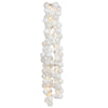 Ghirlanda Natalizia 180cm 142 Palline e Luci Led per Decorazioni Natalizie Bianco